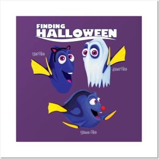 Finding Halloween Dory Cat Fish, Ghost Fish, Clown Fish Posters and Art